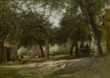 Paesaggio con un cortile agricolo, 1830